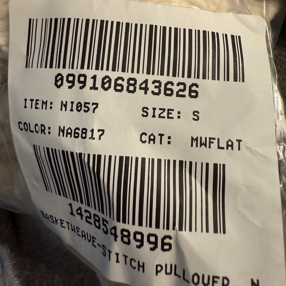 Madewell Basketweave-Stitch Sweater. NWT - Picture 5 of 7